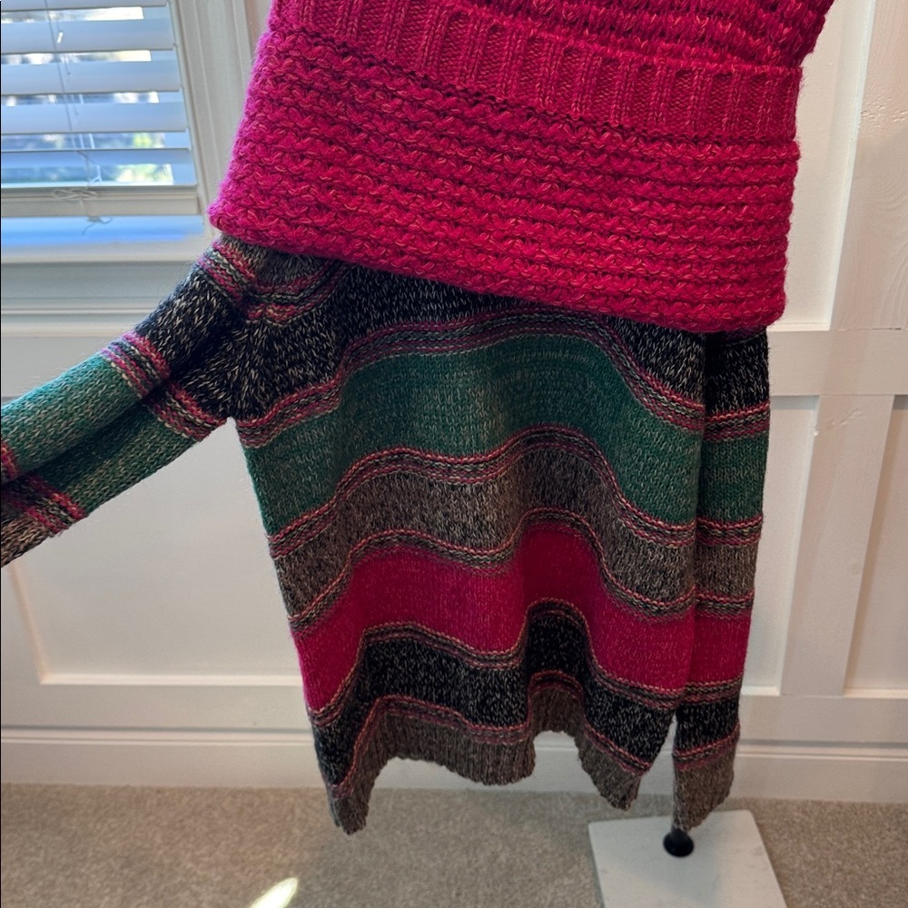 Kenzo Paris Off-Shoulder Chunky Knit Sweater - Picture 2 of 3